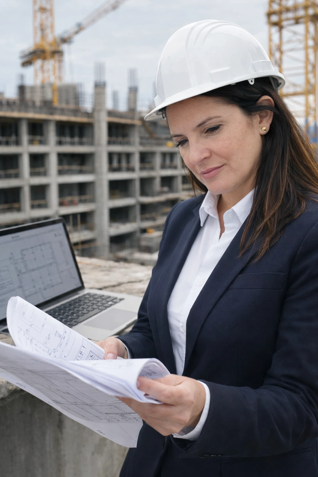 Dott. Ing. Monica Marras sul cantiere